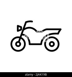 Motorrad Icon Vektor. Transport, Land Transport. Linie Icon Stil. Einfaches Design Illustration editierbar Stock Vektor