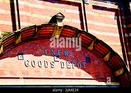 LNER ex GNR Goods Depot, Deansgate, Manchester, England Stockfoto