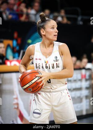 Spanien, Teneriffa, 29. September 2018: Basketballspielerin Marjorie Carpreaux während der Basketball-Weltmeisterschaft der Frauen 2018 Stockfoto