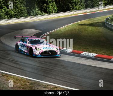 AMG Mercedes in Schwalbenschwanz Stockfoto