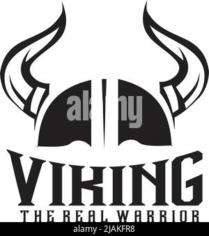 Viking Helm Symbol Logo Design Vektor Illustration Vorlage Stock Vektor