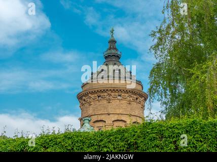 Wasserturm in Mannheim Stockfoto