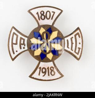 Abzeichen des Infanterie-Regiments 8. des Legionenoffiziers WALLDY, HENRYK Stockfoto