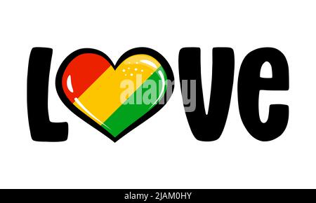 Love, Juneteenth Day - feiert die Freiheit der versklavten Menschen in den Vereinigten Staaten am Ende des Bürgerkrieges. Tag der Freiheit und Emanzipation. Af Stock Vektor