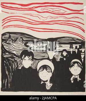 Le Soir Angst / Wieczór LęK / Eventing Anxiety, Z: The Painters Graveurs Album, Paris: A. Vollard, 1896 Munch, Edvard (1863 1944), Vollard, Ambroise (1866 1939), Clot, Auguste (1858 1936) Stockfoto