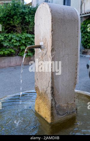 VILLAGE DE LA TREILLE, FONTAINE DE MANON, MARSEILLE PACA Stockfoto