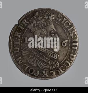 Falsche Münze, Gdańsk Ort, 1623, Sigismund III. Vasa (1587 1632) Stockfoto