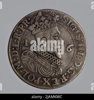 Falsche Münze, Gdańsk Ort, 1623, Sigismund III. Vasa (1587 1632) Stockfoto