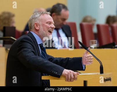 München, Deutschland. 31.. Mai 2022. Ulrich Singer (AfD) im Bayerischen landtag. Quelle: Sven Hoppe/dpa/Alamy Live News Stockfoto