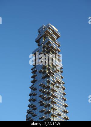 56 Leonard Street, ein Wohnhochhaus in Manhattan. Stockfoto