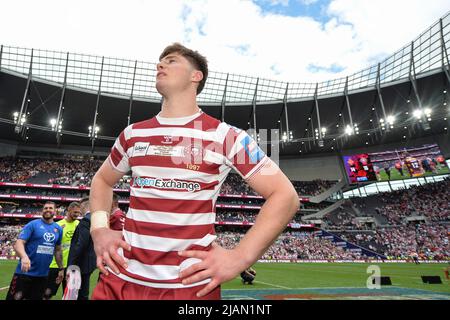 London, England - 28.. Mai 2022 - Rugby League Betfred Challenge Cup Final Huddersfield Giants vs Wigan Warriors im Totenham Hotspur Stadium, London, UK Dean Williams Stockfoto