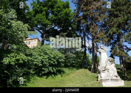 Le Gros Caillou Garden, Bezirk Croix-Rousse, Lyon, Region Auvergne Rhone-Alps, Zentralfrankreich Stockfoto