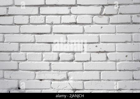 Moderne weiße Backsteinwand Textur für Hintergrund. Weiße Backsteinmauer Hintergrund in ländlichen Raum, Stockfoto