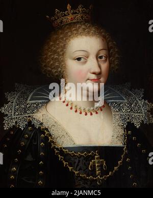 Porträt der Königin Anne von Österreich (1601–1666) unbekannt Stockfoto