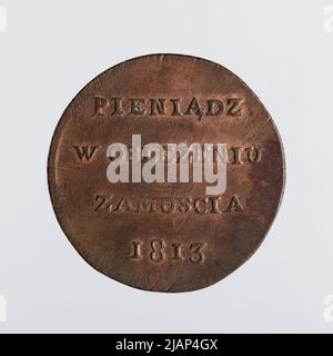 Die Belagerung von Zamość, Belagerung von sechs; 1813 Münzstätte von Zamość Stockfoto