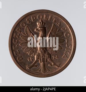 Fünf Zlotys Mint Warsaw Stockfoto