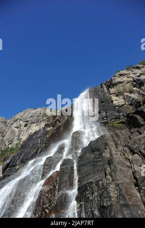 Hengjanefossen in Lysefjord. Stockfoto