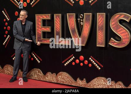 London, England. Am 31. Mai 2022 nimmt Tom Hanks an der UK Special Screening von 'Elvis' im BFI Southbank am 31. Mai 2022 in London, England, Teil. Foto von Gary Mitchell/Alamy Live News Stockfoto