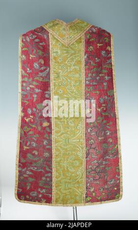 Chasuble aus Seidenstoffen unbekannt Stockfoto