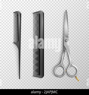 AAHB 10er Set Friseurkämme – Profi-Kämme Für Salon & Privatgebrauch, Schwarz, Verschiedene Modelle