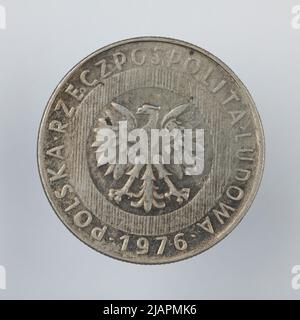 Falsche Münze, 20 Zlotys, 1976, VolksrepubliIIc von Polen Stockfoto