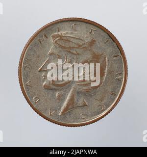 Falsche Münze, 10 Zlotys, 1975, VolksrepubliIIc von Polen Stockfoto