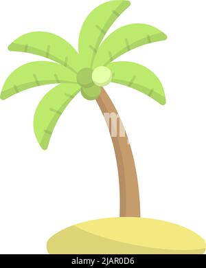 Coconut Tree Symbol Design Vorlage Vektor Illustration Stock Vektor