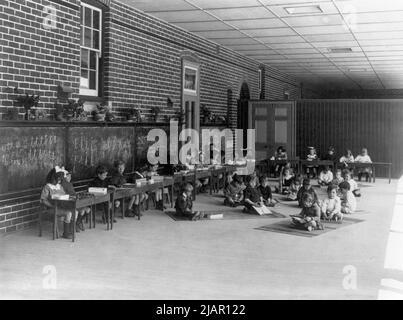Eine Kindergartenklasse in Perth, Western Australia, ca. 1910 Stockfoto