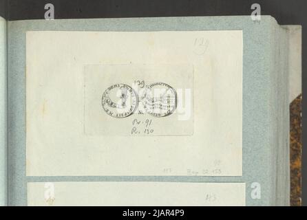 Bild der Krönungsmarke Jan Kazimierz Vaza von 1649, in: Sammleralbum: Figuren polnischer Medaillen zum Werk von X.B. Albertrande: Polnische Geschichte mit zertifizierten Medaillen. Erstellt von Prinz Henryk Lubomirski 1822 1830 geordnet nach der Liste der polnischen Medaillen von Feliks Bentkowski 1832 (Pos. 117) unbekannt, Geiger, Andreas (1765 1856) Stockfoto