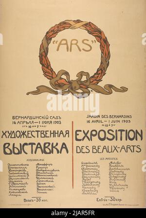 ARS Exposition des Beaux Arts (Ausstellung der Gesellschaft polnischer Künstler in Vilnius) Ruszczyc, Ferdynand (1870 1936), Druckerei: Ch. Stockfoto