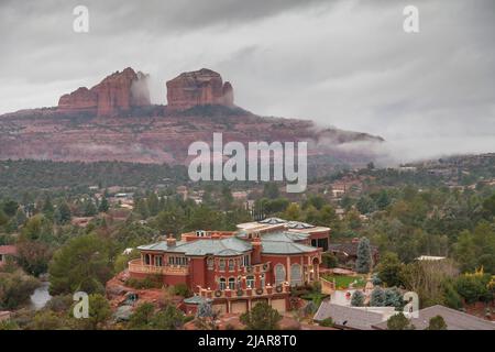 Ioan Cosmescu Mansion, Sedona, Arizona, USA Stockfoto