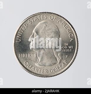 Vereinigte Staaten von Amerika, 25 Cents (Quarter), Homestead, Philadelphia; 2015 Mennica Filadelfia, Flanagan, John (1865 1952), Cousins, William Stockfoto