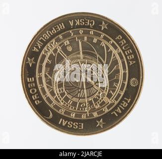 Euro Collection ein Münzmuster, 50 Eurocent für die Tschechische Republik; 2003 Stockfoto