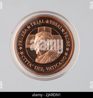 Euro Collection ein Münzbild, 2 Euro Cent für den Vatikan; 2007 Stockfoto