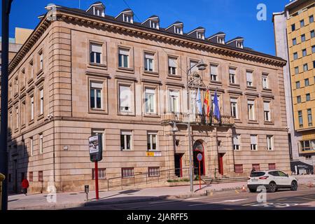 Ourense, Spanien, januar 21 2022, Gebäude der Unterdelegation der Regierung Stockfoto