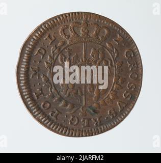 Stanisław August Poniatowski (1764–1795), Crown Penny; 1765 Stanisław August Poniatowski (1732 1798) Stockfoto