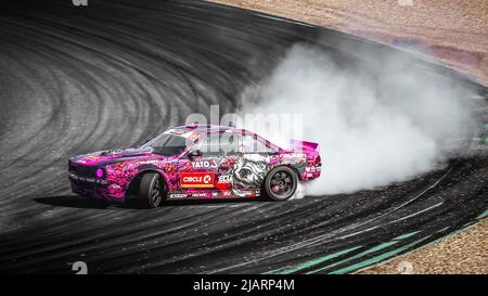 Oschersleben, 31. August 2019: Karolina Pilarczyk fährt den Nissan Silvia S14 Supercharged LSX 376 während der Drift Kings International Stockfoto