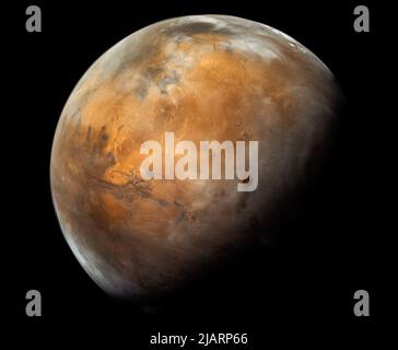 Planet Mars. Elemente dieses Bildes wurden von der NASA eingerichtet. Stockfoto