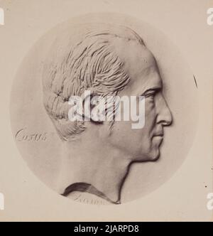 Medaillon-Schöpfer Pierre Jean David d'Angers Stockfoto