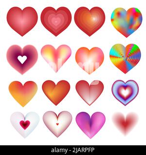 Herzpaket zum valentinstag, Vektorgrafik Stock Vektor