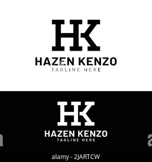 H N HN NH Letter Monogram Initial Logo Design Template. Geeignet für General Sports Fitness Construction Finance Company Business Corporate Shop Stock Vektor