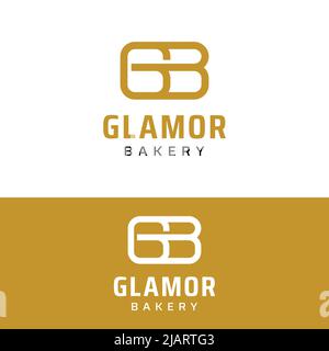 G B GB BG Letter Monogram Initial Logo Design Template. Geeignet für General Sports Fitness Construction Finance Company Business Corporate Shop Stock Vektor