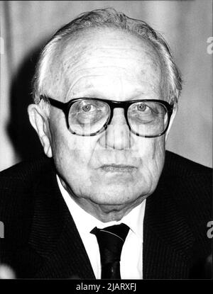 Horst Sindermann, Präsident der Volkskammer der DDR. Stockfoto