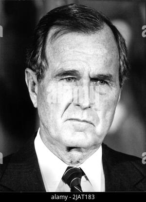 George H. W. Bush, US-Vizepräsident von 1981 bis 1989 und US-Präsident von 1989 bis 1993. Stockfoto