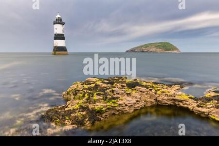 Penmon Lighthouse, Anglesey, Wales Stockfoto