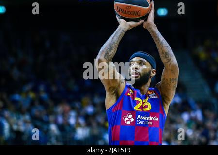 Berlin, 04. März 2020: Basketballspieler Malcolm Delaney vom FC Barcelona im Einsatz während des EuroLeague-Spiels Stockfoto