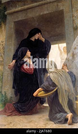 William Adolphe Bouguereau, die drei Marys am Grab, Ölgemälde auf Leinwand, 1876 Stockfoto