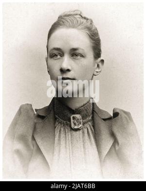 Hilma af Klint (1862-1944), schwedische Künstlerin und Mystikerin, Porträtfotografie um 1901 Stockfoto