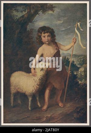 Bartolomé Estéban Murillo Jan Chrizciel (Jako dziecko); Kunstmuseum, Wiedeń. Karta Nr. 166 W: Die Galerien Europas. Gemälde alter Meister in den Farben der Originale. Band 5, Verlag E. A. Seemann, Leipzig Verlag A.E. Seemann in Leipzig, Murillo, Bartolome Esteban (1618 1682) Stockfoto