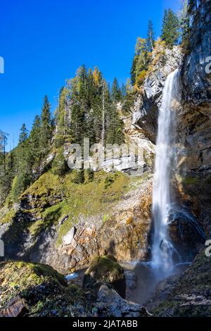 Wasserfall von Johannesburg, Bezirk Sankt Johann im Pongau, Land Salzburg, Österreich Stockfoto